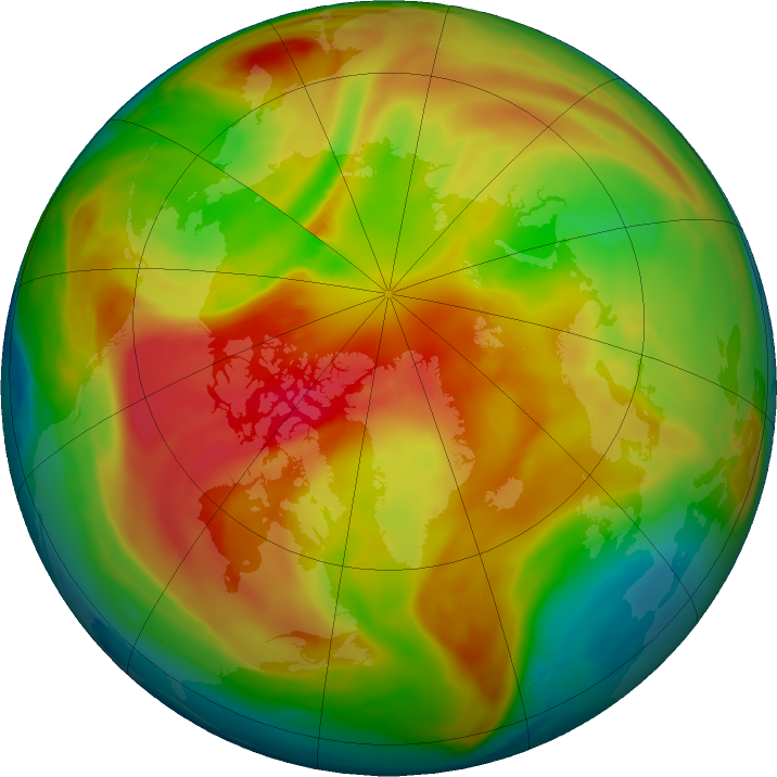 Arctic ozone map for 09 March 2017